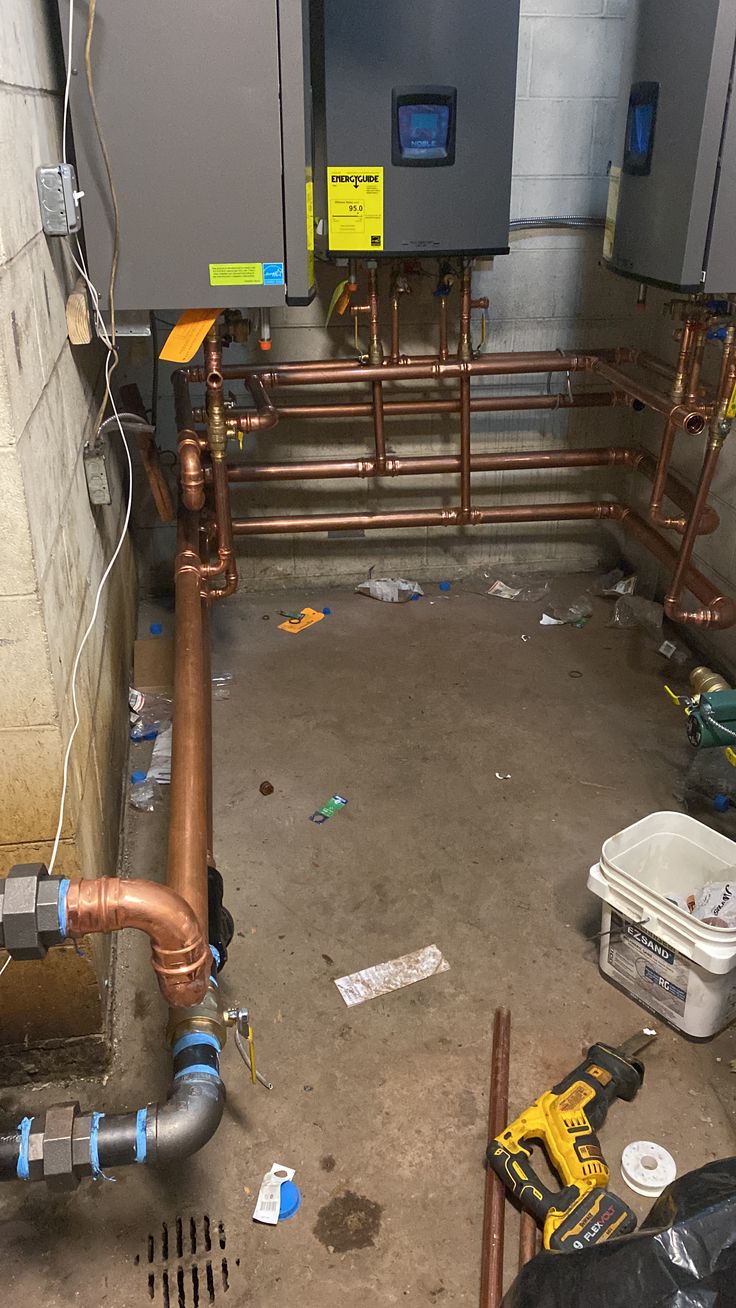 Full copper pipework install